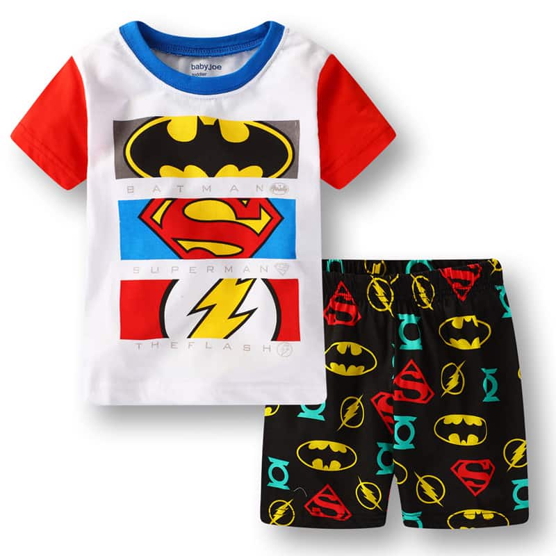 SUPERHERO TSHIRT W/ SHORT 